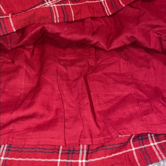 NWT Loft Plaid Swing/Shirt Dress. Size XL. Long Sleeve.  Cotton Blend.  Red. - Picture 8 of 11
